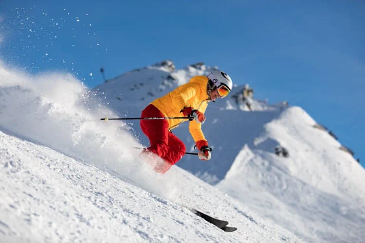 skiing photo